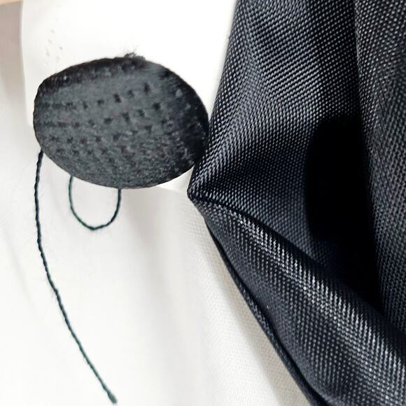 Ferrecci Uomo Mens Black Diamond Vest Tie Bowtie Set Size M 3716 - Picture 11 of 12